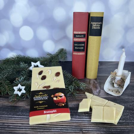 Weihnachtliche Schokoladentafel - Bratapfel
