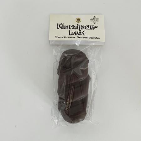 Marzipan-Brot mit dunkler Schokoladeffeln