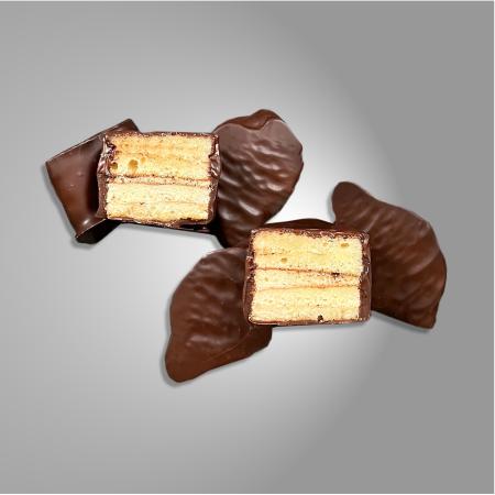 Baumkuchenspitzen mit dunkler Schokolade
