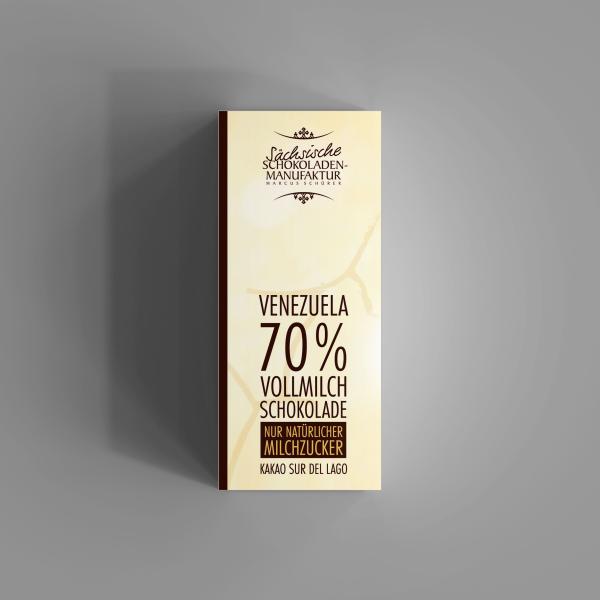 Edelvollmilchschokolade mit 70% Kakao [Schokolade ohne Zucker]