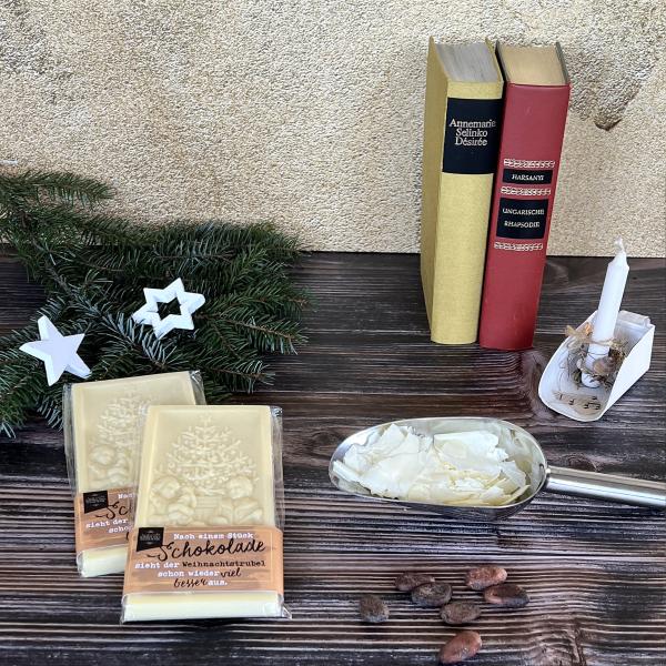 Relieftafel Weihnachten – Weiße Schokolade