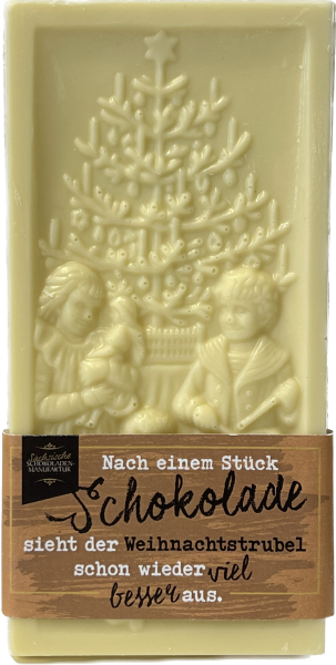 Relieftafel Weihnachten – Weiße Schokolade
